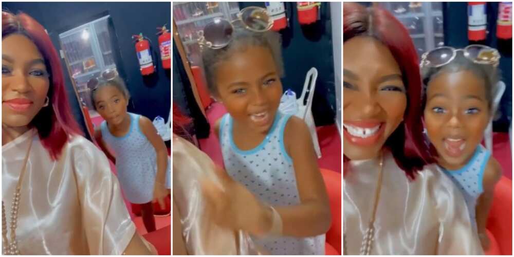 ‘Fun Mi the Phone’: Actress Ufuoma Mcdermott’s Daughter Tries to Speak Yoruba in Funny Video