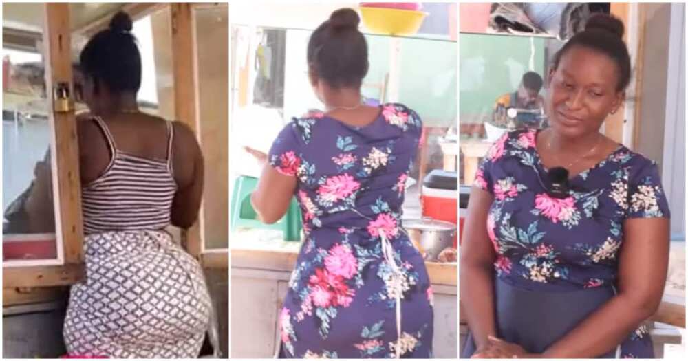 Curvy Food Seller Who Has Been Trending Online Speaks on Why Men Like Buying From Her in Video