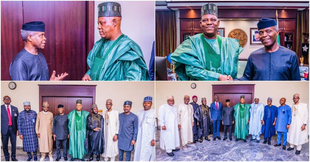 Kashim Shettima, Vice President Yemi Osinbajo, Presidential Villa, May 29 handover Kashim Shettima, Vice President Yemi Osinbajo, Presidential Villa, May 29 handover