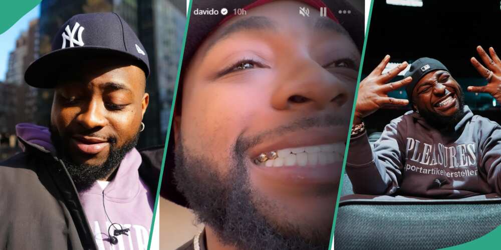 Video of Davido's new Diamond tooth goes viral.