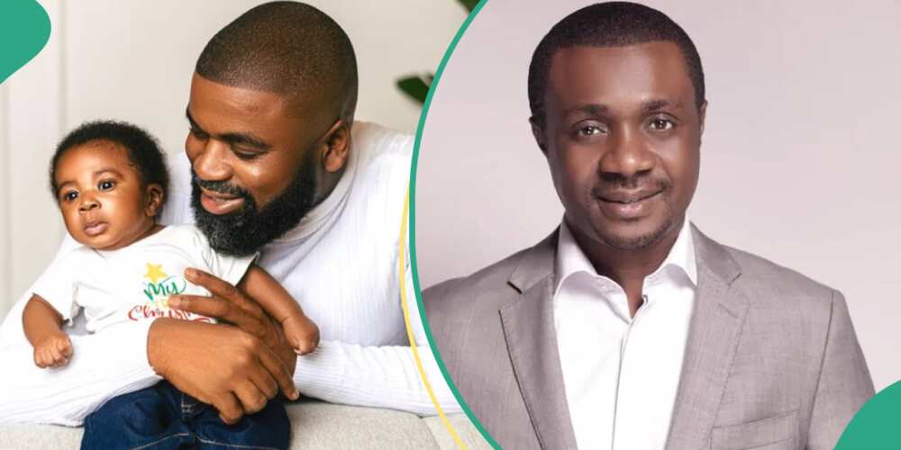 Mercy Chinwo's son with father Pastor Blessed, Nathaniel Bassey