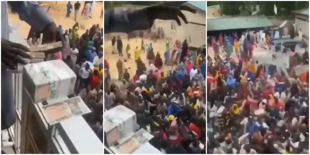 Northern Cubana: Nigerians react to video of man spraying cash from balcony to people