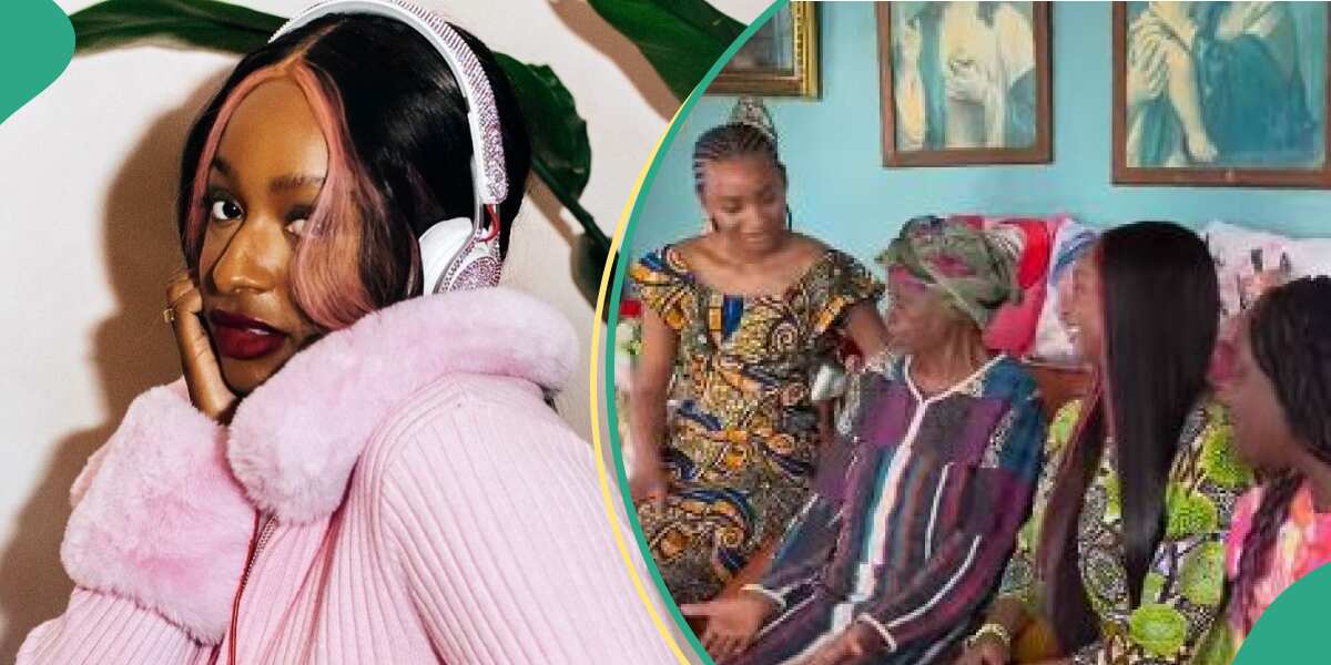 See what Femi Otedola's mother said about DJ Cuppy (video)