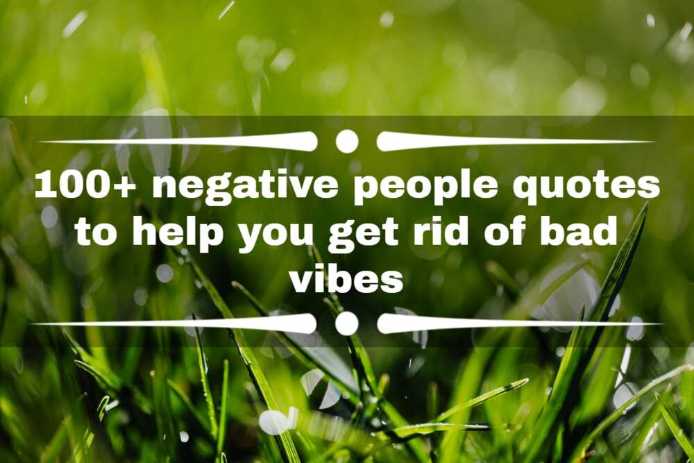 Quotes about negative people