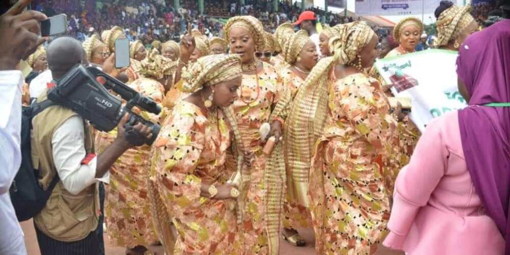 Women dancing during Ojude Oba Festival