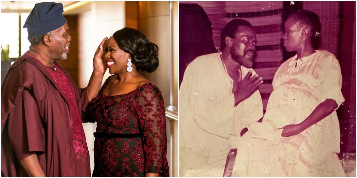 Actress Joke SIlva shares epic throwback photo with hubby Olu Jacobs, thespians spotted during stage play