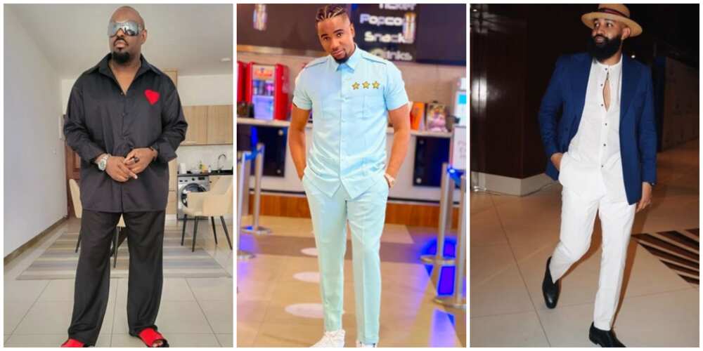 Photos of some male Nigerian celebrities.