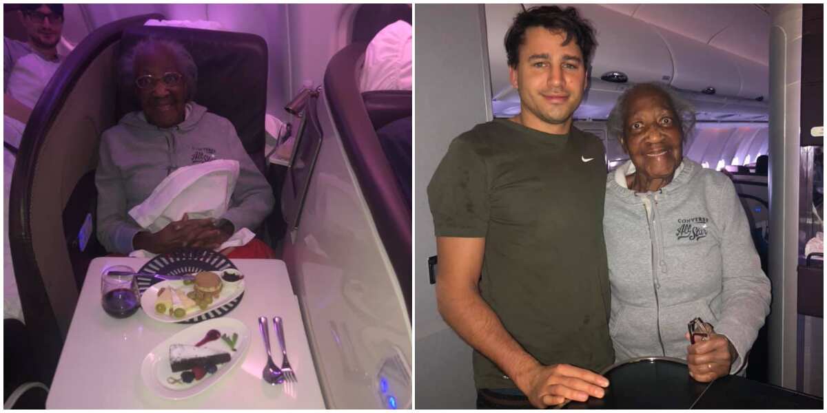 Kind man gives up his first-class seat in aeroplane for 88-year-old woman, helps her fulfill lifelong dream