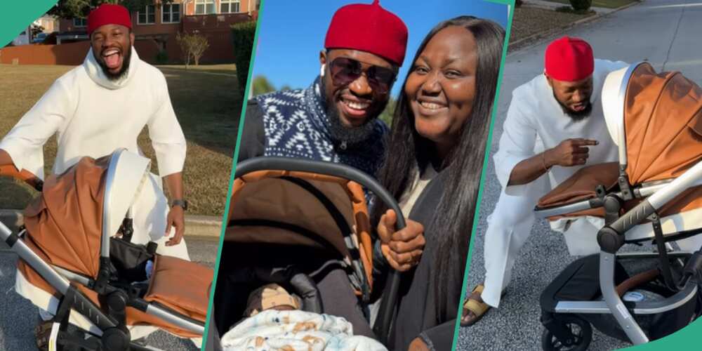 Stan Nze Bursts Out in Excitement, Dances for His Newborn Baby on the ...