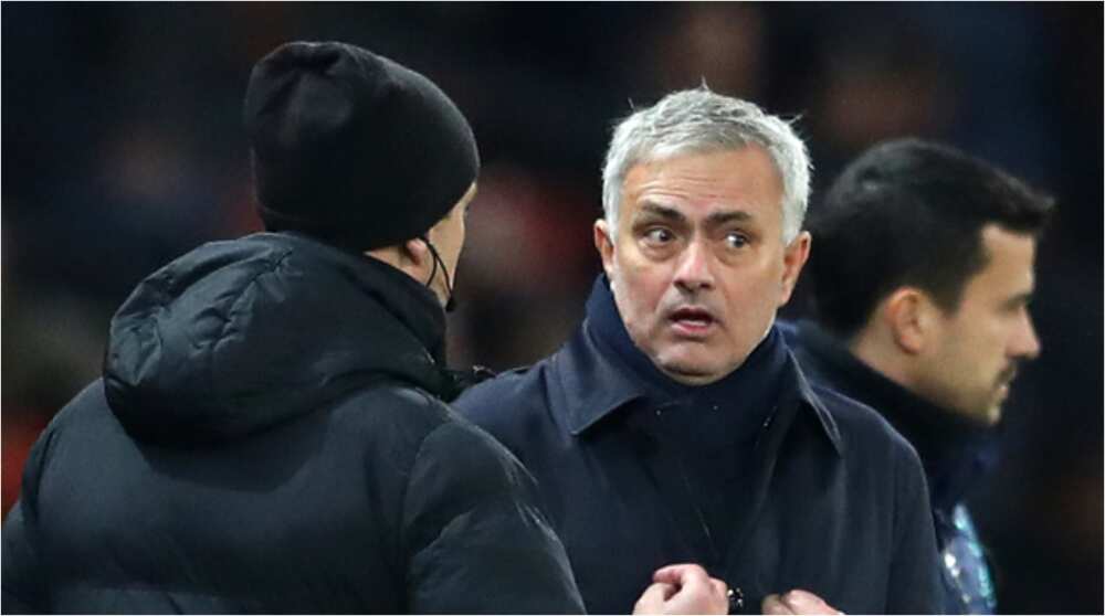 Angry Jose Mourinho blasts referee over crucial decision which allowed Chelsea defeat Tottenham