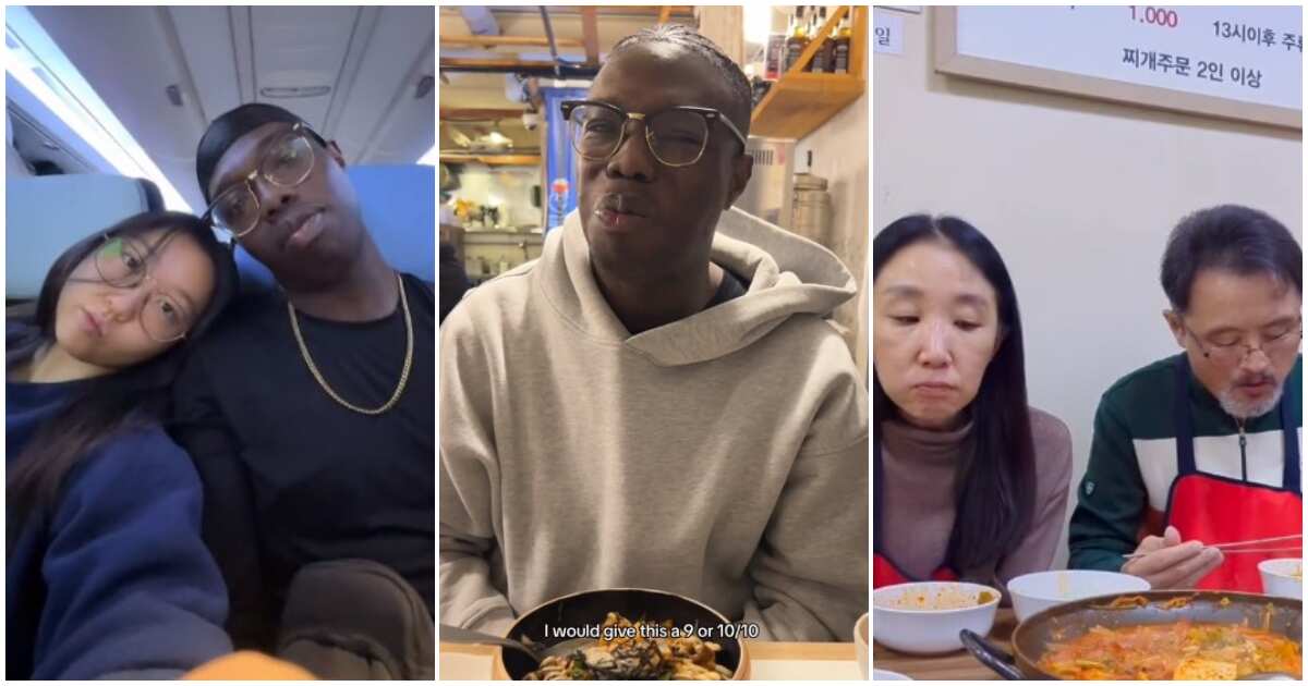 Korean lady shows food her Nigerian boyfriend ate after she took him to her parents