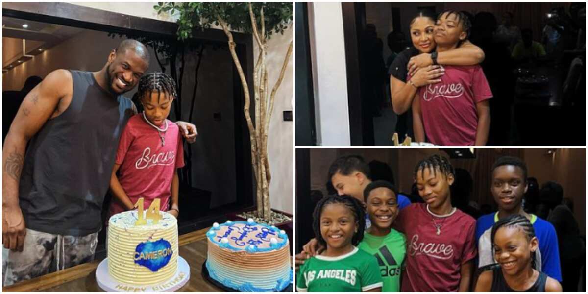 See how singer Peter Okoye celebrated his son's 14th birthday, shares sweet photos