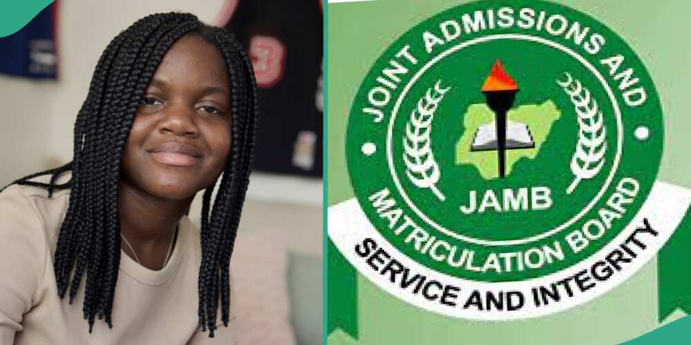A Nigerian lady shared her JAMB results.