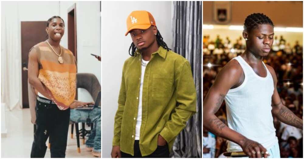 Photos of Bella Shmurda, Lil Kesh and Mohbad