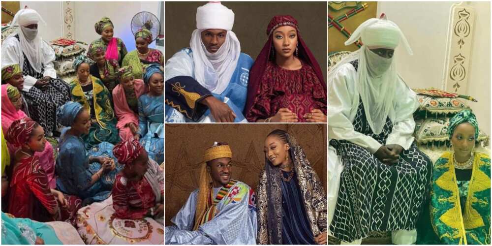 Yusuf Buhari's bride Zahra and Emir of Kano