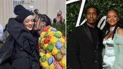 Rihanna flaunts post-baby body in a sheer dress while celebrating baby daddy A$AP Rocky's 34th birthday