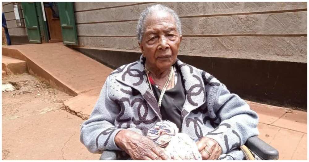 Mary Nguru, 97-year-old mum, wheelchair, family property, trespassing, Kenyan, Sabena Wairimu