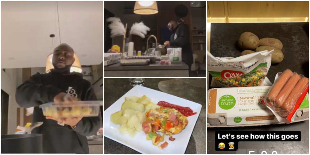 Davido takes the kitchen by storm in US