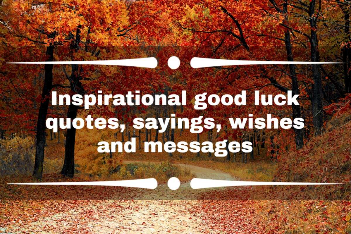 Inspirational good luck quotes, sayings, wishes and messages