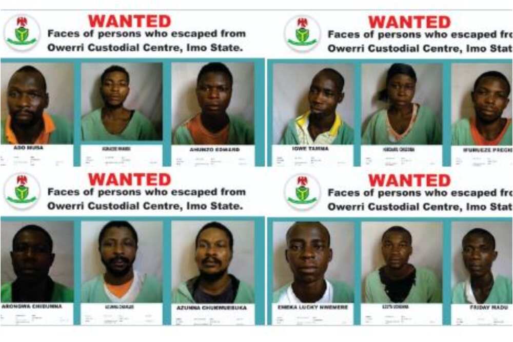 FG Releases More Names, Photos of Fleeing Inmates Who Escaped From Imo Prison