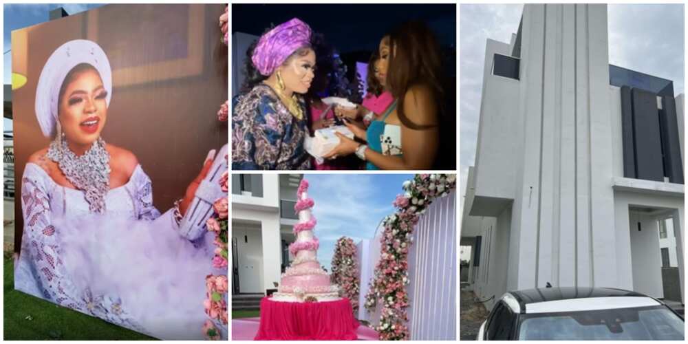 Bobrisky's housewarming