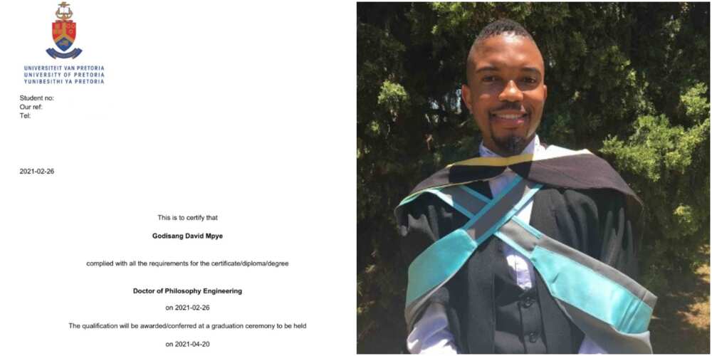 Young man celebrated on social media by well-wishers after bagging PhD in engineering