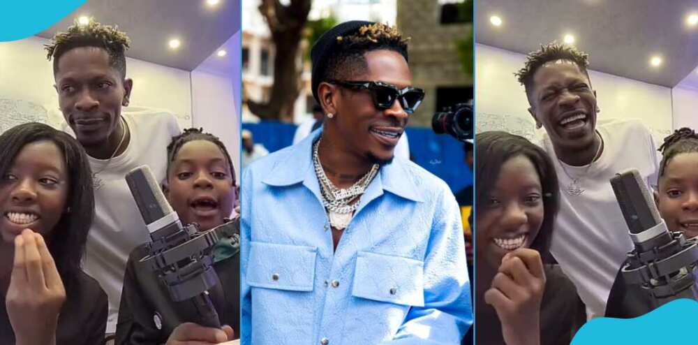 Shatta Wale and his kids
