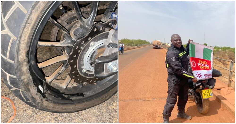Three things that have happened to Kunle Adeyanju on his London to Lagos bike journey