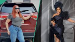 "Lovely": Regina Chukwu displays long hair in video, says she isn't ready to retouch it, fans react