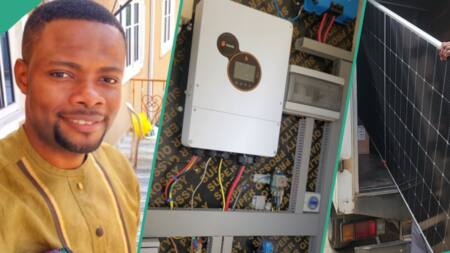 Electricity tariff: Man installs solar in his house, leaves NEPA, shows off batteries, inverter