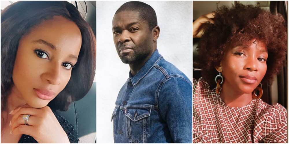 Genevieve, Adesua, and David Oyelowo