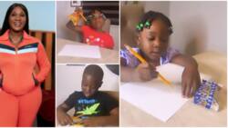 "Angel is so different and unique": Fans gush over Mercy Johnson's 4 kids as they enter drawing challenge