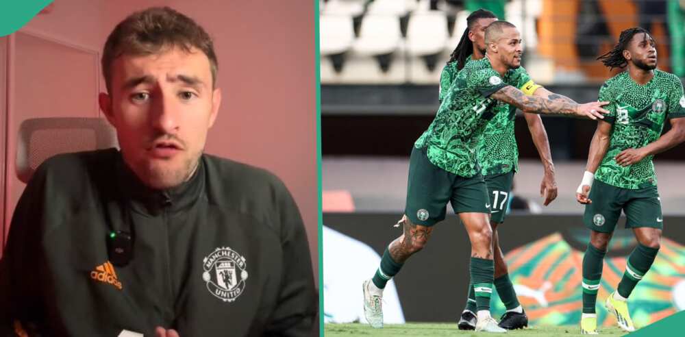 Mixed reactions as white man predicts final score in Nigeria vs South Africa match, says who will score goal