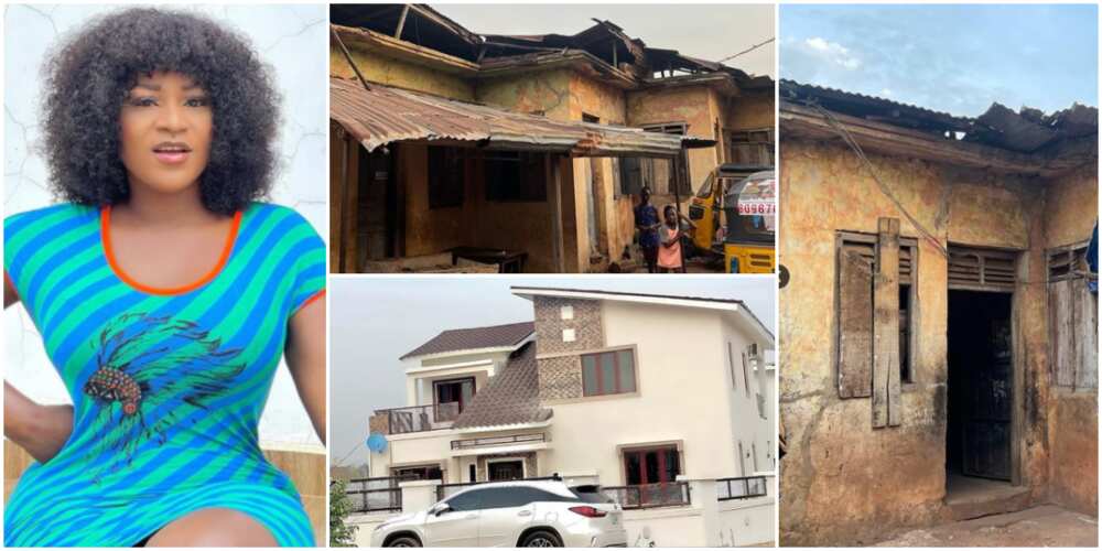 Destiny Etiko shares photo of house she grew up in