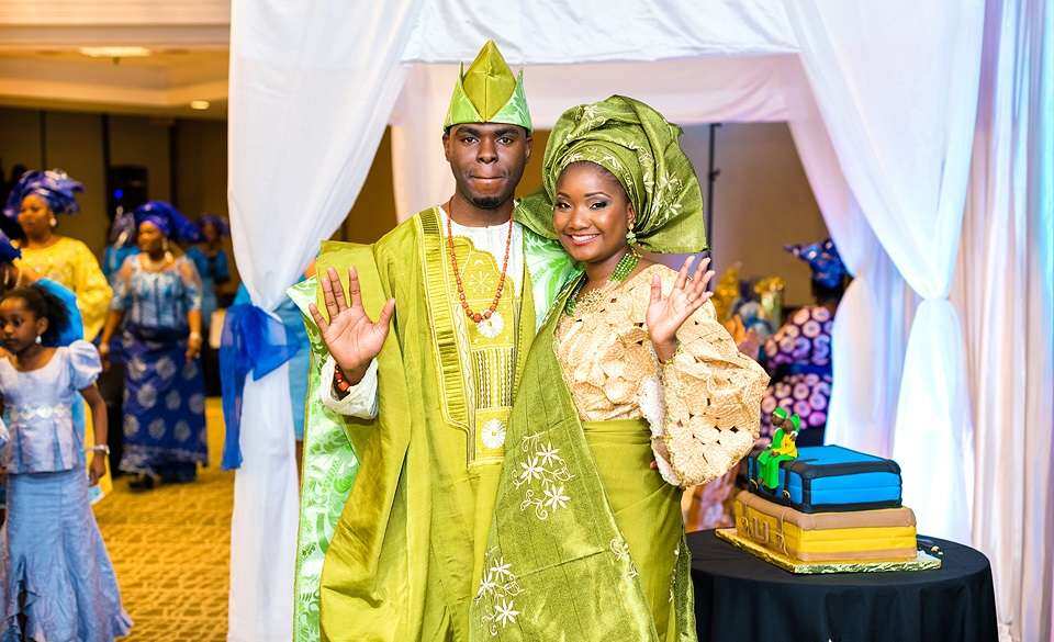 Couples outfit for traditional wedding in Nigeria