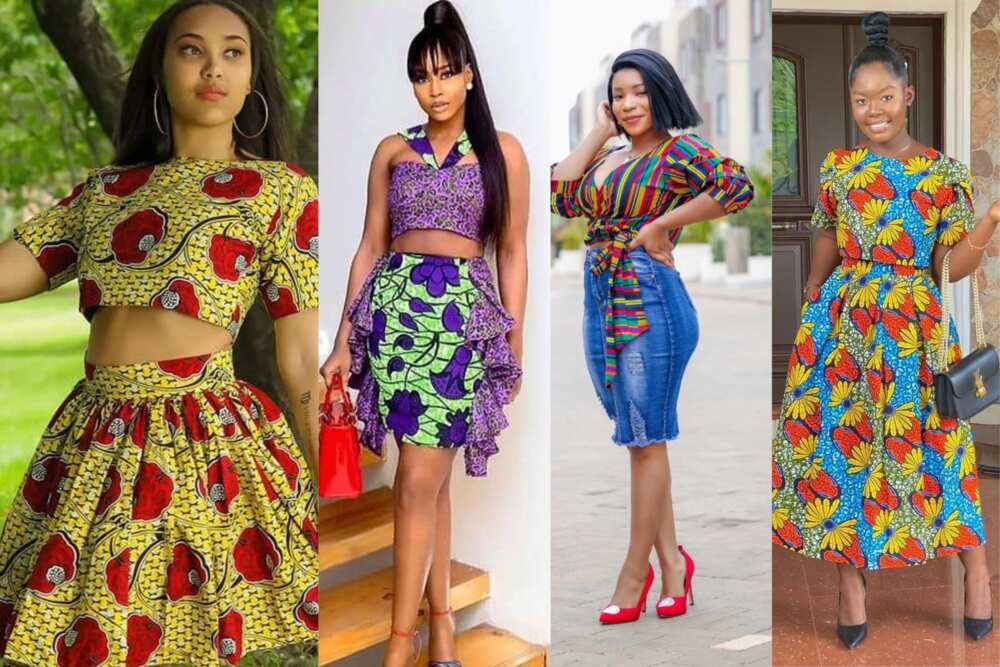 Off-shoulder Ankara tops designs to pair with jeans or skirts 