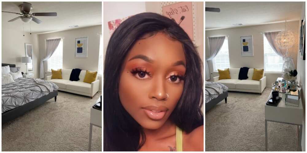 Young Lady Shows Off Her Tasteful Room That Is Like a 5 Star Hotel, Photos Cause Huge Stir on Social Media
