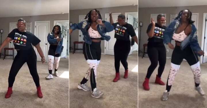 Mum and daughter showcase dance moves