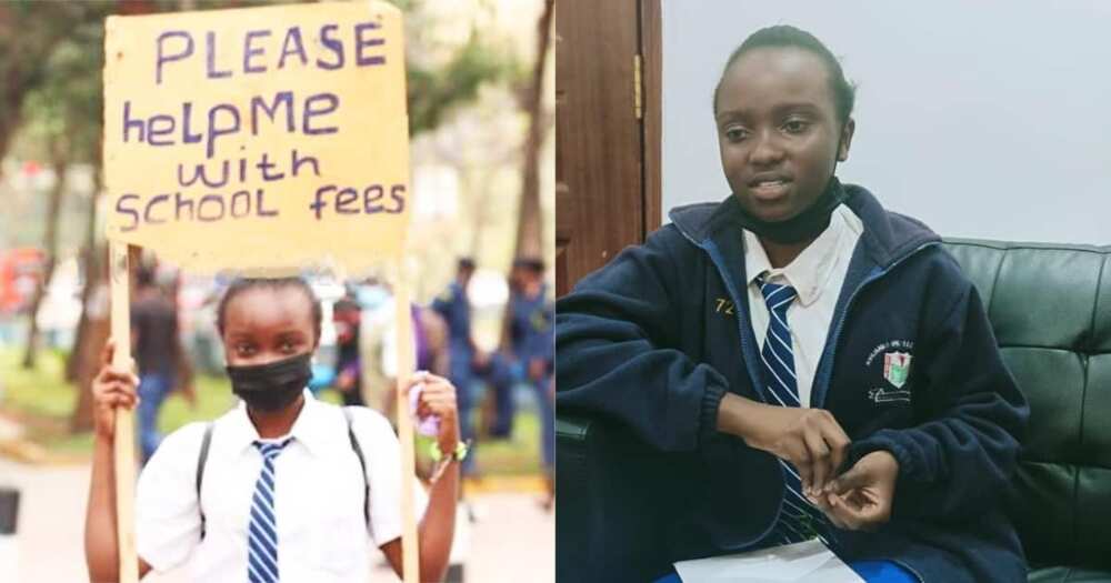 15-Year-Old Girl Who Was Seen on the Street with Placard to Beg for her School Fees Gets N168k, Scholarship ▷ Nigeria news | Legit.ng