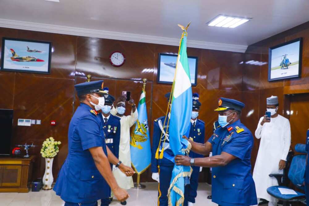 Outgoing chief of air staff hands over to successor, sends strong message to Nigerians