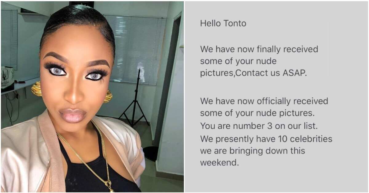 Image result for Tonto Dikeh reacts after hackers threatened to leak her nudes