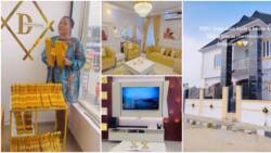 Nigerian lady designs her man's new mansion using her interior decor skills, flaunts its lovely look