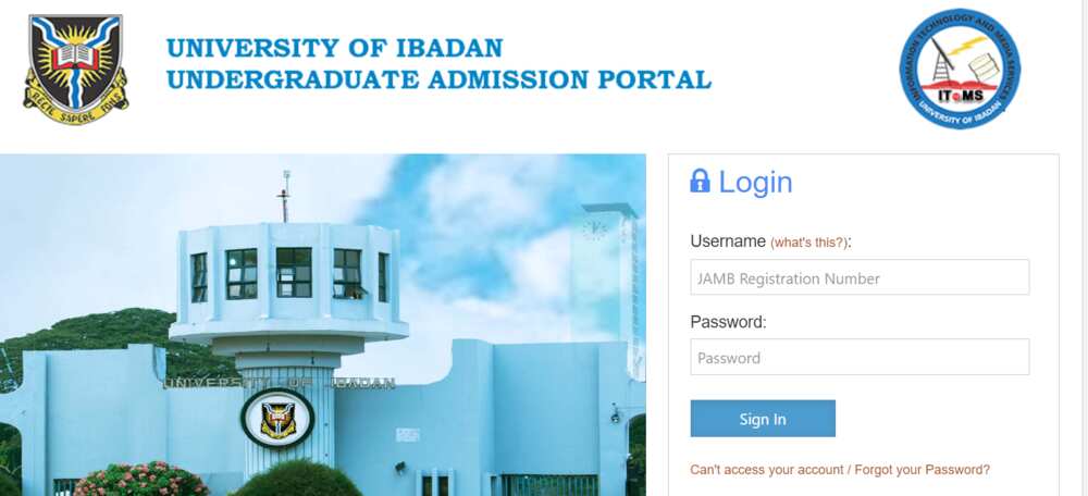 UI admissions portal