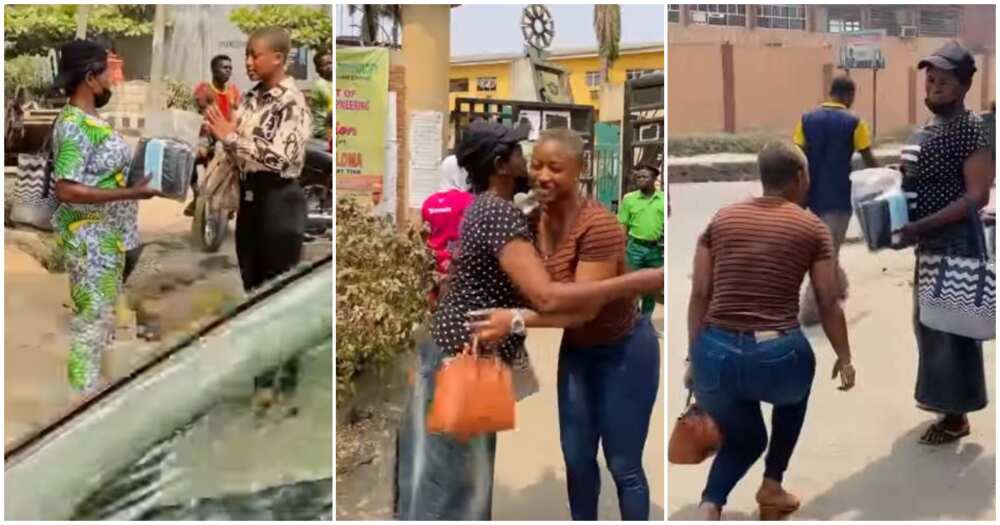 Priceless moment lady wows poor hawker who gave her nose mask for free with N20k melts hearts