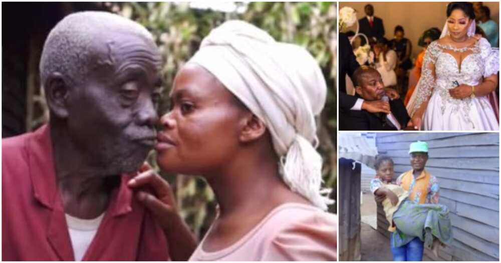 Ranti Jacobs Agbaminoja, Omotayo Agbaminoja, Alphonse, Faraji, Amani, physically challenged man, lady marries old man, 22-year-old lady pregnant for old man