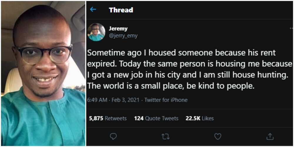 Nigerian man reveals how someone he once helped repaid his kindness