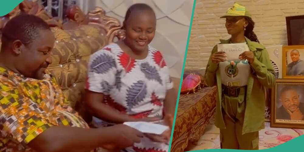 Nigerian parents shared the first salary of their NYSC daughter