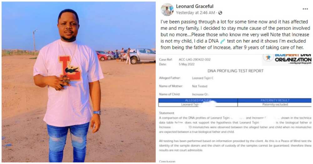 Urhobo, Delta man, Leonard Graceful, 9-year-old son, DNA result, not biological dad Urhobo, Delta man, Leonard Graceful, 9-year-old son, DNA result, not biological dad