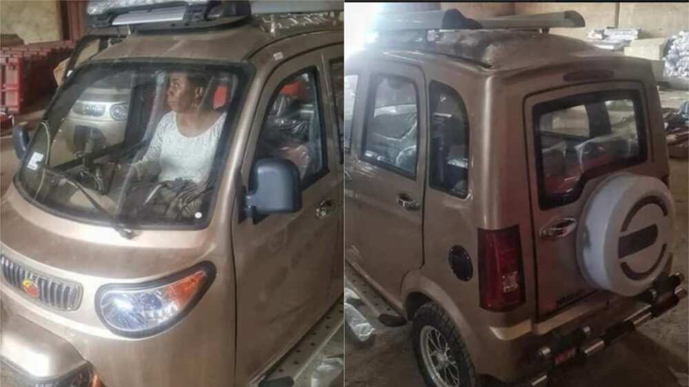 Photos of fully air-conditioned keke Napep found in Anambra state