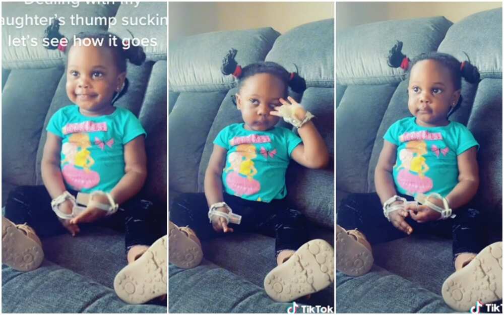 Nigerian Mum Stops Cute Daughter From Licking Fingers, Puts Thumb ...